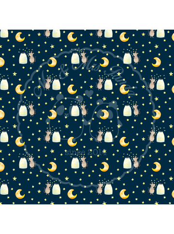 Mr. & Mrs. Panda Kuschel Kissen Maus Sterne ohne Spruch in Blau