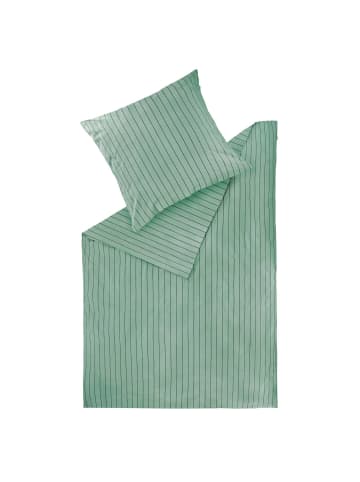 Schöner Wohnen Kollektion SWK Bettwäsche SoftStripe in vielen Größen in Salbei