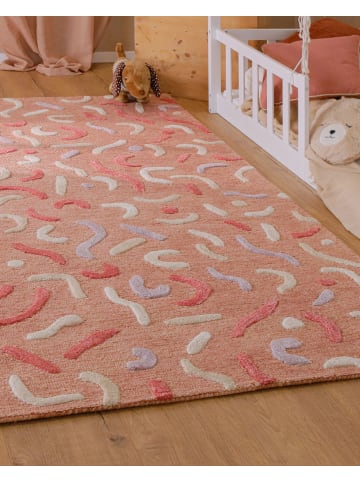 Smart Kids Wollteppich Confetti 2.0 in altrosa