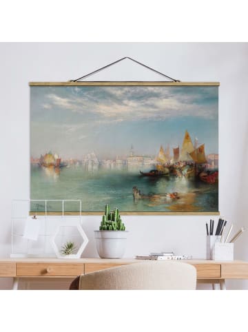 WALLART Stoffbild - Thomas Moran - Canal Grande Venedig in Blau