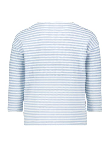 BETTY & CO Ringelshirt mit U-Boot-Ausschnitt in Weiß/Blau