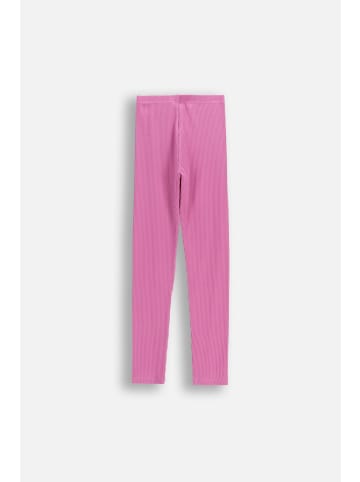Coccodrillo Gerippte Leggings mit langem Bein in rosa
