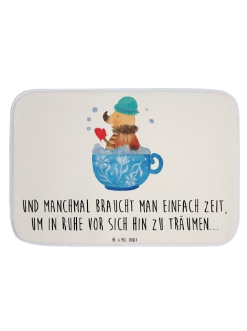 Mr. & Mrs. Panda Duschvorleger Nachtfalter Schaumbad mit Spruch in Weiß