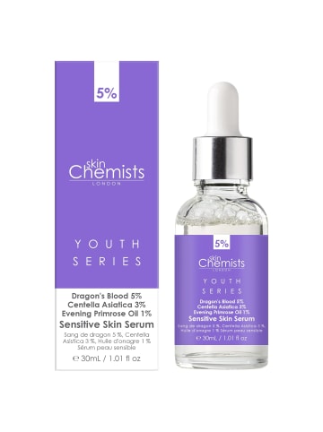 Skinchemists Empfindliche Haut - Drachenblut 5%, Centella Asistica 3%, Nachtkerzenöl 1% 30ml