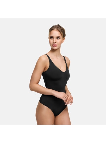 CFAB Figurformender Body mit String in Schwarz