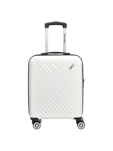 Paradise by CHECK.IN Kingston - 4-Rollen-Kabinentrolley 55 cm (lila) in weiß