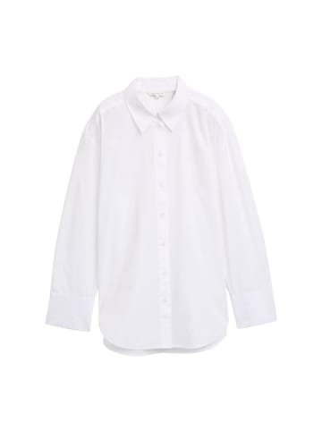 Tom Tailor Langarmbluse in white