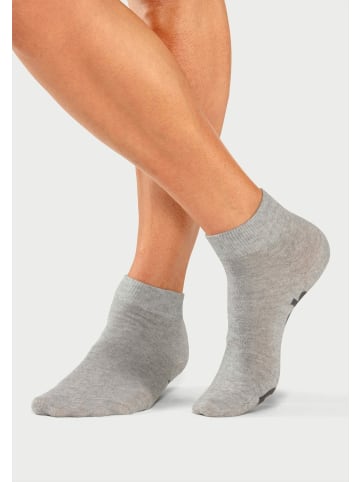 Bench Kurzsocken in schwarz, 2x hellgrau-meliert, 2x weiß