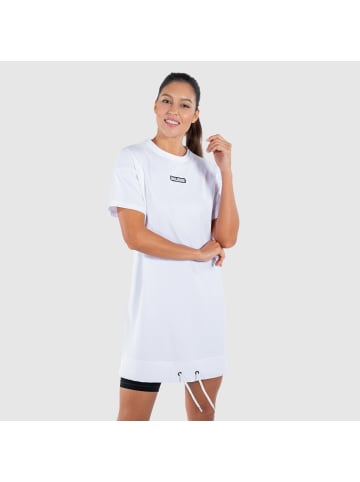 SMILODOX T-Shirt Kleid Brisk in Weiß