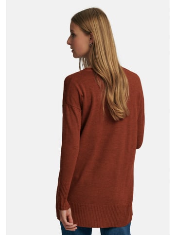 PETER HAHN Pullover new wool in terracotta-melange