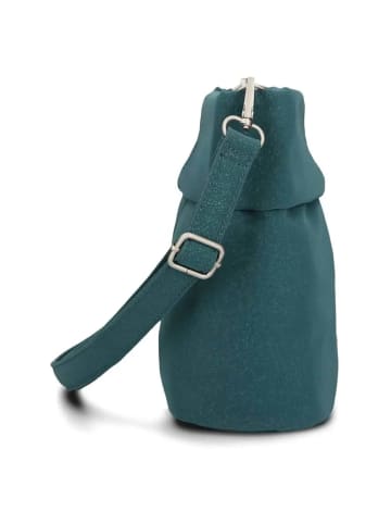 Zwei Mademoiselle M8 - Schultertasche 25 cm (nubuk-espresso) in pacific