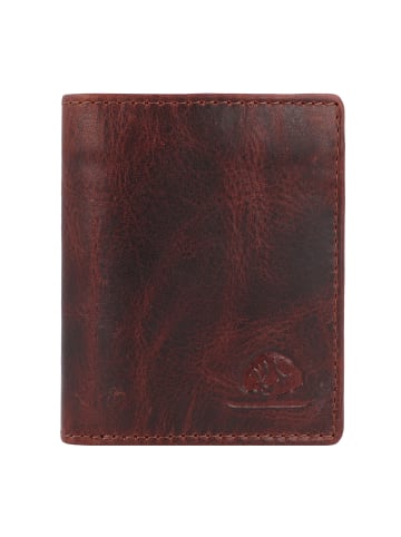 Greenburry Rugged Geldbörse RFID Schutz Leder 8.5 cm in brown