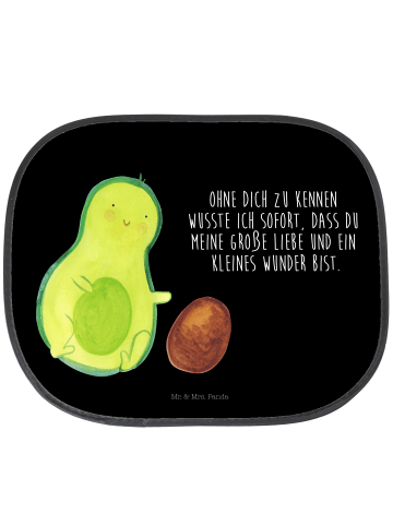 Mr. & Mrs. Panda Sonnenschutz Auto Avocado Kern rollt mit Spruch in Schwarz