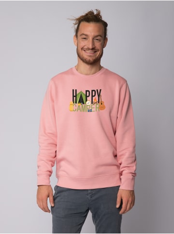 wat? Apparel Sweatshirt Happy Camper in Canyon Pink