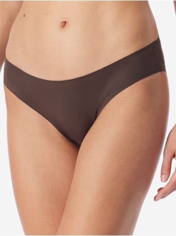 Schiesser Slip Invisible Soft in deep brown