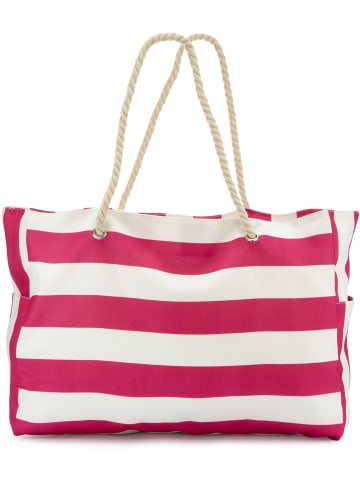 Vivance by Lascana Shopper in weiß / pink
