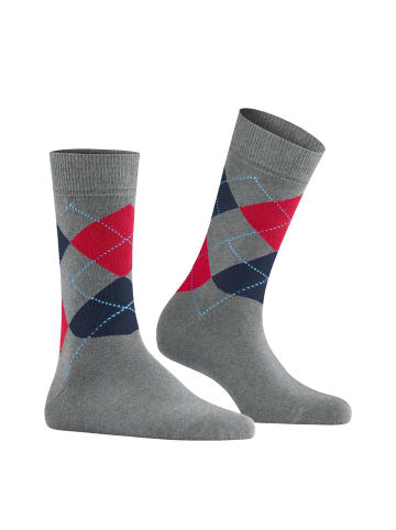 Burlington Socken 3er Pack in Grau/Blau/Rot