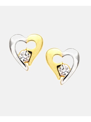 Vanlere Ohrstecker aus 375 Gelbgold mit Zirkonia
