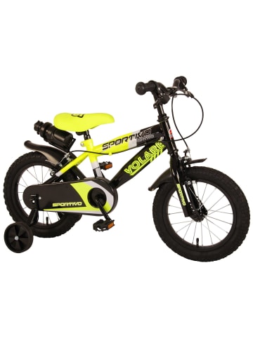 Volare Kinderfahrrad Sportivo für Jungen 14 Zoll Kinderrad Neon Gelb Schwarz 4 Jahre