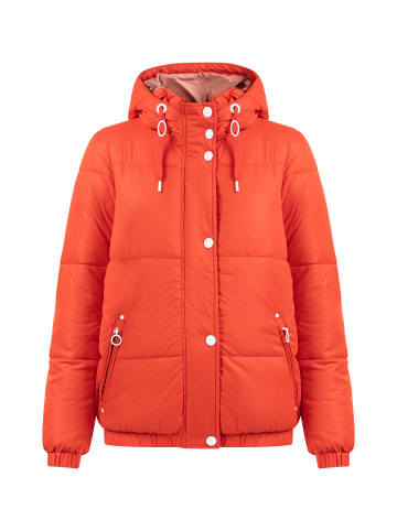 DreiMaster Damen Wattierter Winterblouson in Rot Koralle