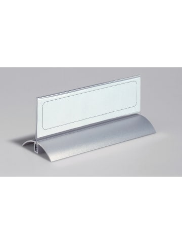 Durable Tischnamensschilder Desk Presenter de Luxe 61x210mm transparent Packung mit 2 Stück