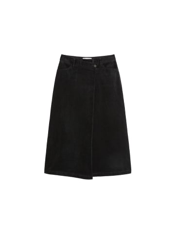 Marc O'Polo DENIM Wickel-Cordrock regular in Schwarz