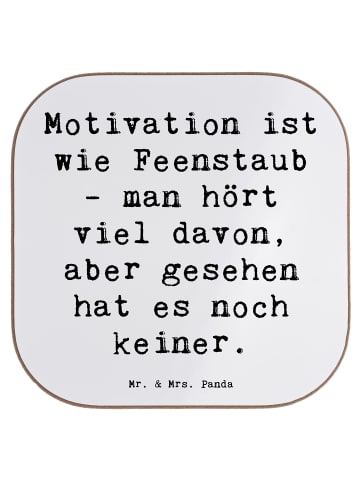 Mr. & Mrs. Panda Glasuntersetzer Spruch Magische Motivation mit ... in Weiß