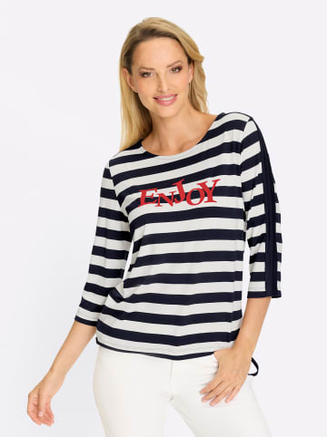 Heine T-Shirt in marine-weiß-geringelt