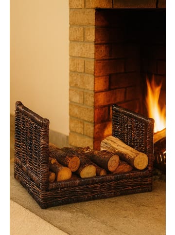 kobolo Kaminholzkorb FIREWDSTOR 36 in Braun