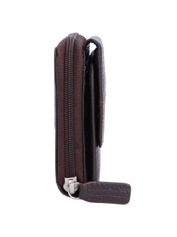 mano Don Tommas Geldbörse Leder 17,5 cm braun