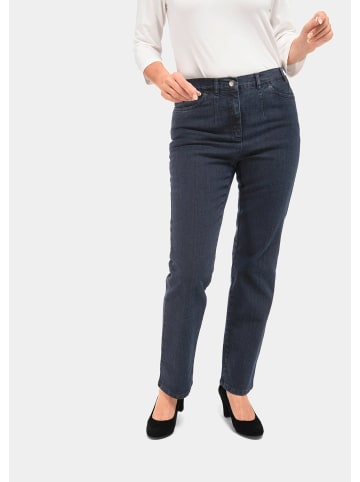 GOLDNER Schlichte Jeanshose ANNA in dunkelblau
