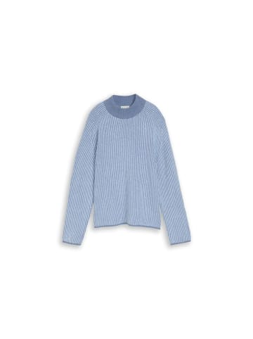 Tom Tailor Pullover in fern blue structure