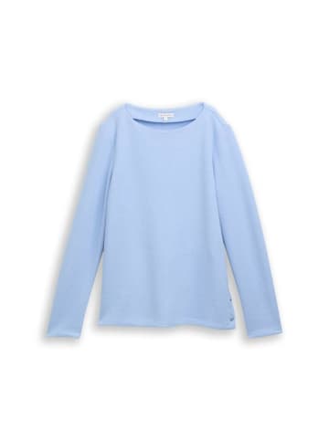 Tom Tailor Sweatshirt in mid blue melange