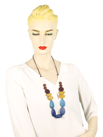 collezione alessandro Lange Kette " Pauline " in blau