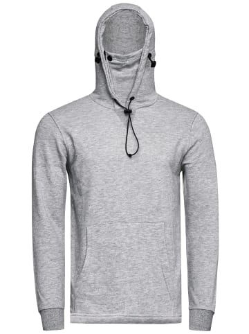 Rusty Neal Kapuzen-Sweatshirt mit Gesichtsbedeckung in Grau
