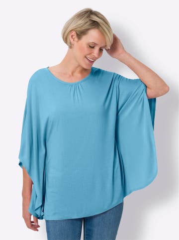 Sieh an! Fledermausshirt in aqua