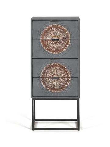Giner y Colomer Kommode aus Mangoholz mit Metallbeinen in Gray