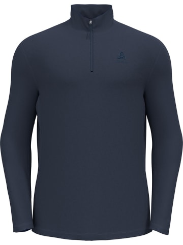 Odlo Longsleeve "Midlayer 1/2 Zip Berra" in Blau