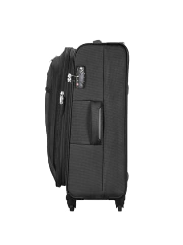 D&N Travel Line 6400 4-Rollen Trolley 68 cm in schwarz I