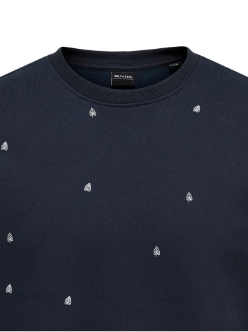 Only&Sons Weicher Pullover Basic Sweatshirt in Dunkelblau