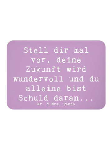 Mr. & Mrs. Panda Magnet Spruch Mutig zu sich selbst stehen mit S... in Lavendeltraum