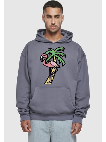Mister Tee Mister Tee Flamingo Hoodie in vintageblue