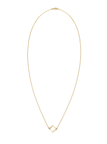 Elli Halskette 925 Sterling Silber Kleeblatt in Gold