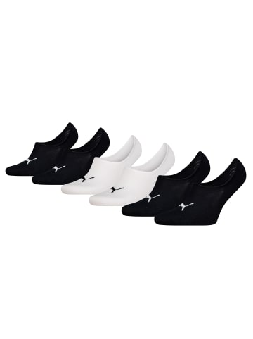 Puma Socken 6er Pack in Schwarz/Weiß