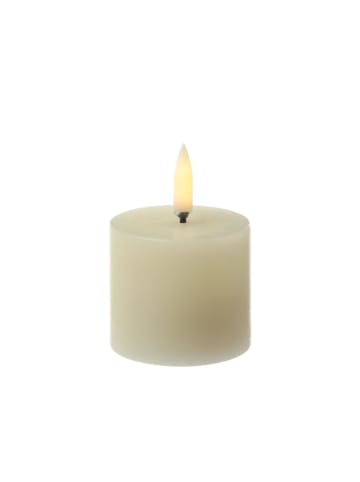Uyuni LED Mini Kerze Thea Uyuni Timer dimmbar bis 400 Stunden D: 5cm creme