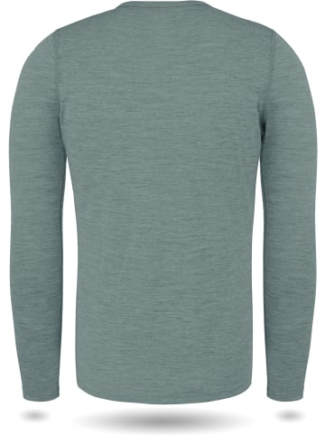 Normani Outdoor Sports Herren Merino Langarm Melbourne in Blau