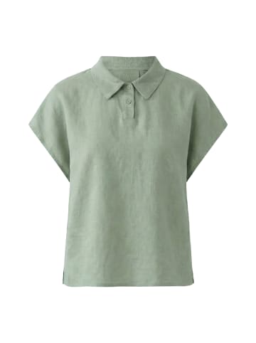 Oui Leinen Patch Bluse in seagrass