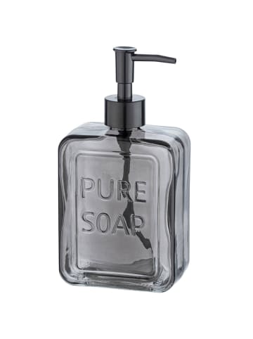 Wenko Seifenspender PURE, Glas, 550 ml in Transparent, (B) 9,5 x (H) 20 x (L) 6 cm