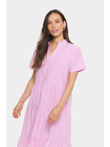 SAINT TROPEZ Kleid ElmikoSZ A-shape in Fandango Pink White Stripe