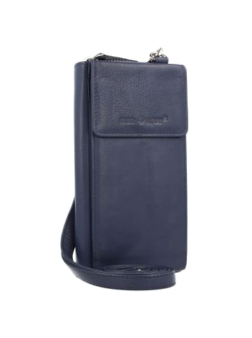 Greenburry Nappa Handytasche RFID Leder 8 cm maritim